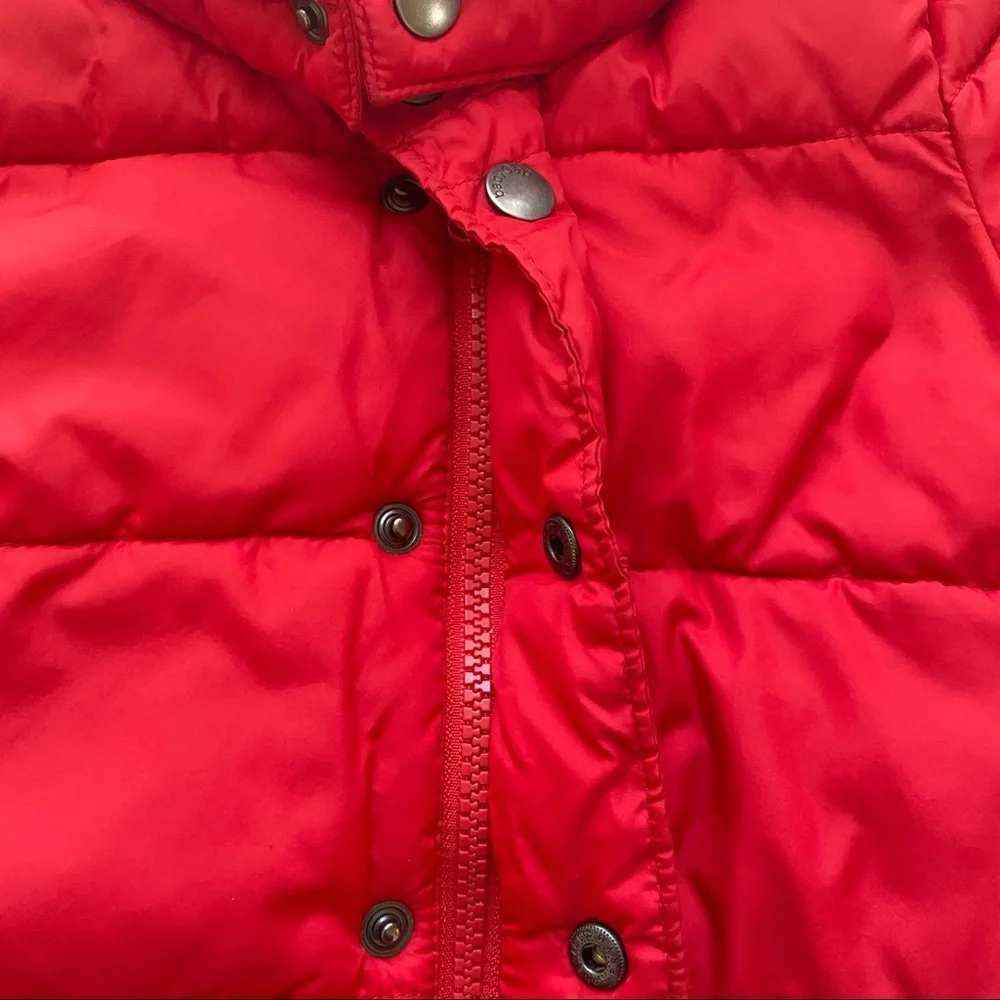 GAP Red Puffer Hooded Kids Jacket